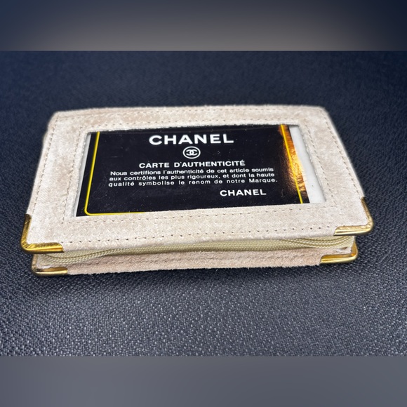 100% Suede Leather Card Holder - Picture 2 of 5